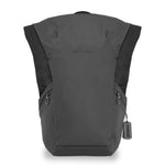 Briggs & Riley Delve Large Roll-Top Backpack in Black front view