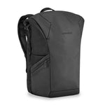 Briggs & Riley Delve Large Roll-Top Backpack in Black side view
