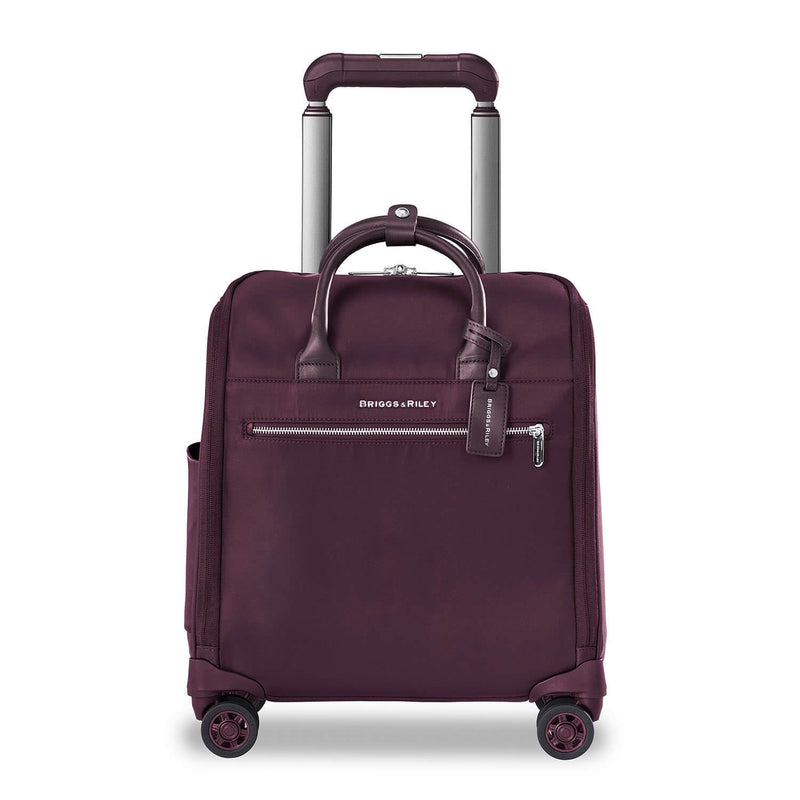 Briggs & Riley Rhapsody Wide-Mouth Cabin Spinner in Plum front view