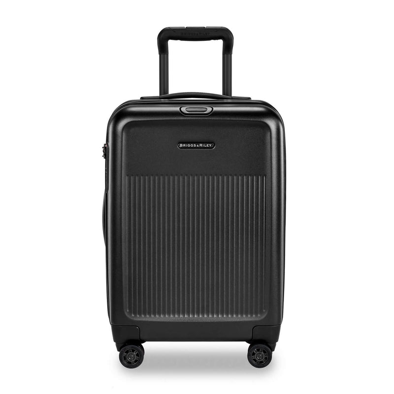 Briggs & Riley Sympatico International Carry-On Expandable Spinner in Black front view