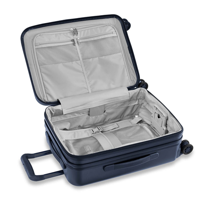 Briggs & Riley Sympatico Domestic Carry-On Expandable Spinner in Navy inside view