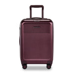 Briggs & Riley Sympatico International Carry-On Expandable Spinner in Plum front view