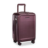 Briggs & Riley Sympatico International Carry-On Expandable Spinner in Plum side view