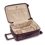 Briggs & Riley Sympatico Domestic Carry-On Expandable Spinner in Plum inside view