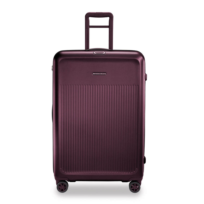 Briggs & Riley Sympatico Large Expandable Spinner in Plum front view
