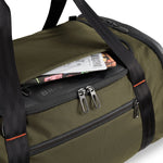 Briggs & Riley ZDX Large Travel Duffle in Hunter top pocket
