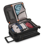 Briggs & Riley ZDX International Carry-On Expandable in Black packed view