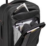 Briggs & Riley ZDX International Carry-On Expandable in Black front pockets