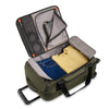 Briggs & Riley ZDX International Carry-On Upright Duffle in Hunter inside view