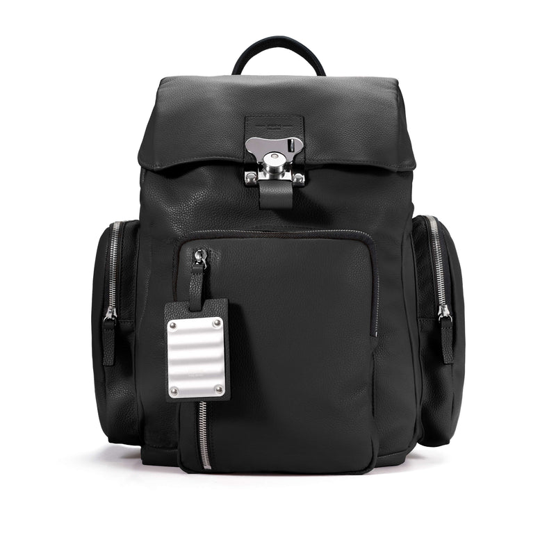 FPM Bank on the Road Leather Small Backpack in Ebony