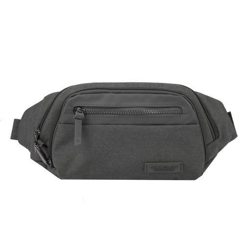 Travelon Anti-Theft Metro Waist Pack in colour Grey Heather - Forero's Bags and Luggage Vancouver Richmond