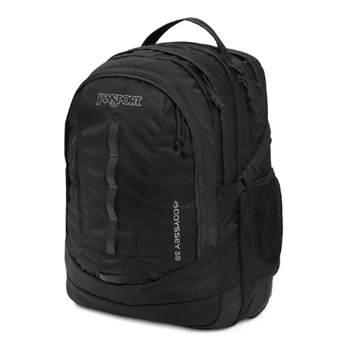 JanSport Odyssey Backpack in Black side view