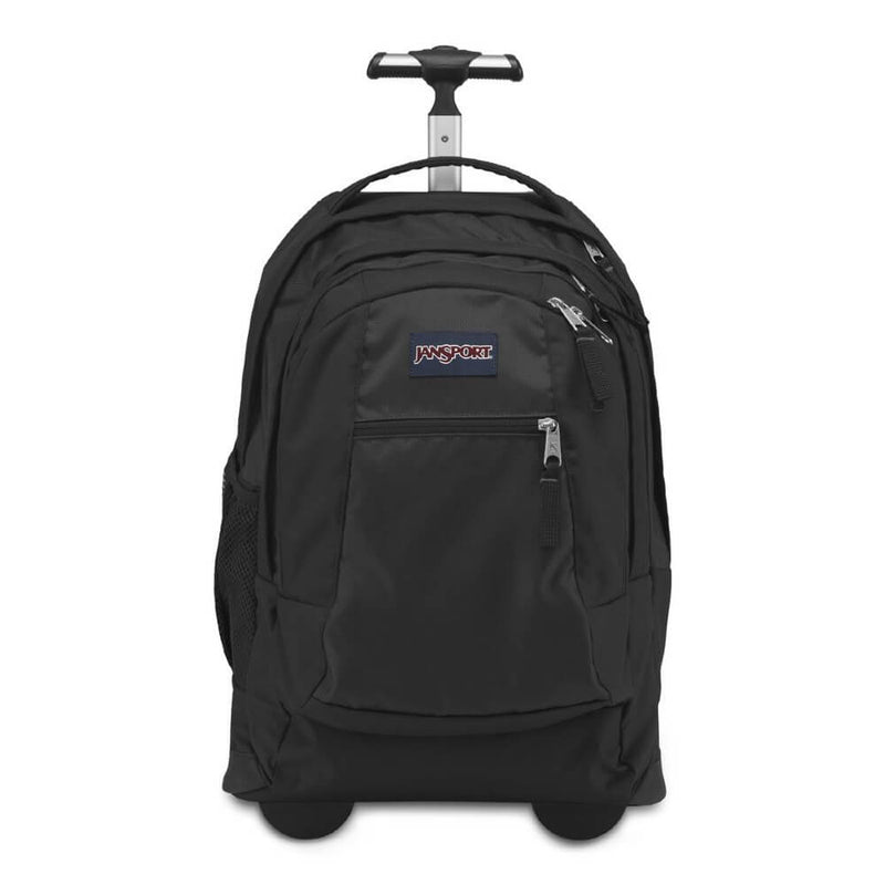 JanSport Driver 8 Rolling Backpack in Black front view