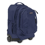 JanSport Driver 8 Rolling Backpack in Navy side view