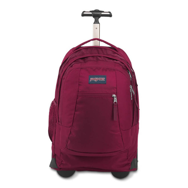 JanSport Driver 8 Rolling Backpack in Russet Red front view