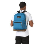 JanSport Right Pack Backpack in Blue Jay on model
