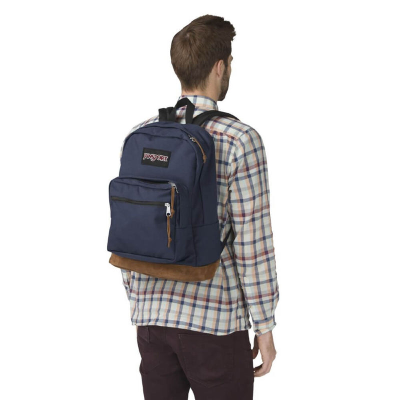 JanSport Right Pack Backpack in Navy on model