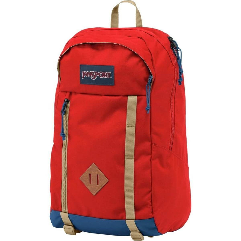 JanSport Foxhole Backpack in Red Tape side view