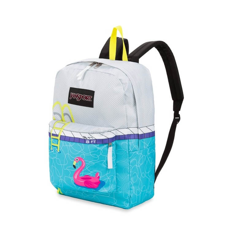 JanSport High Stakes Backpack in Pool Zone side view