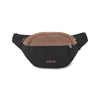 JanSport Fifth Ave Suede Fanny Pack in Black front view