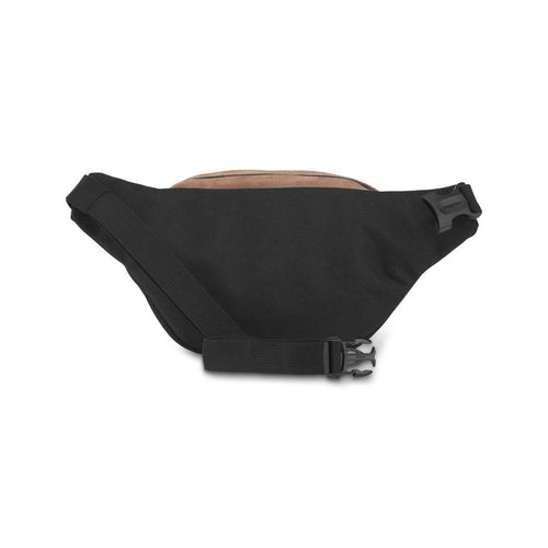 JanSport Fifth Ave Suede Fanny Pack in Black back view