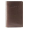 Mancini RFID Leather Passport Cover in Brown front
