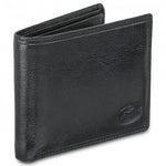 Mancini RFID Men's Leather Wallet with Removable Passcase and Coin Pocket in Black side