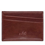 Mancini RFID Leather Card Case in Brown front