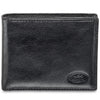 Mancini Leather Mens Trifold Wallet in Black front