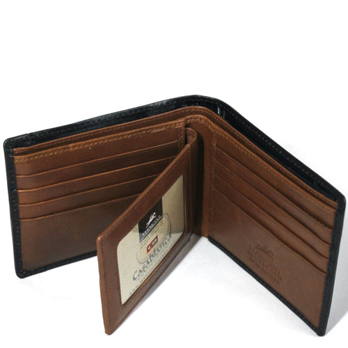 Mancin RFID Wallet with Removable Passcase in Black inside