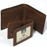 Mancin RFID Wallet with Removable Passcase in Brown
