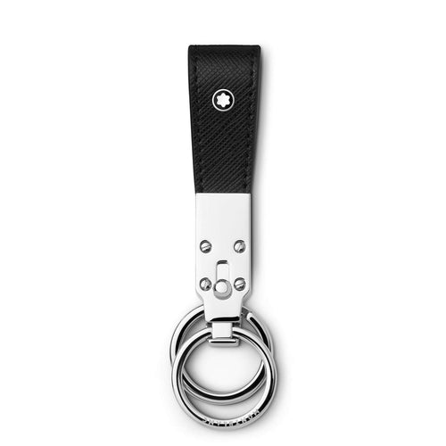 Montblanc Sartorial Loop Key Chain in black front