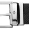 Montblanc 35mm Leather Belt in black buckle