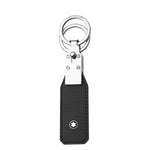 Montblanc Extreme Leather Rectangular Key Fob in black front