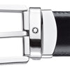 Montblanc 30mm Reversible Leather Belt in black brown buckle
