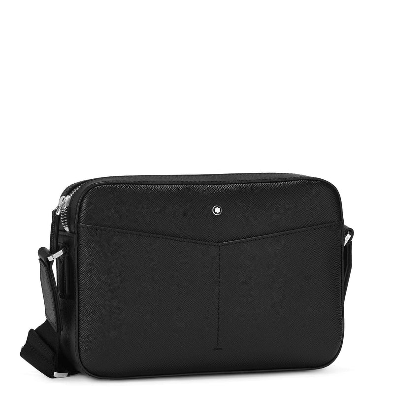Montblanc Sartorial Zip Top Messenger Bag in black front