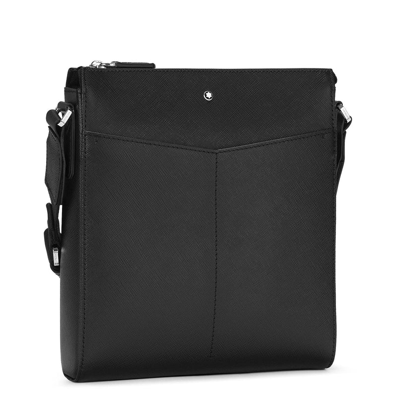 Montblanc Sartorial Leather Small Envelope Bag in black front