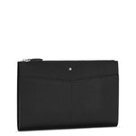 Montblanc Sartorial Leather Clutch Bag in black front
