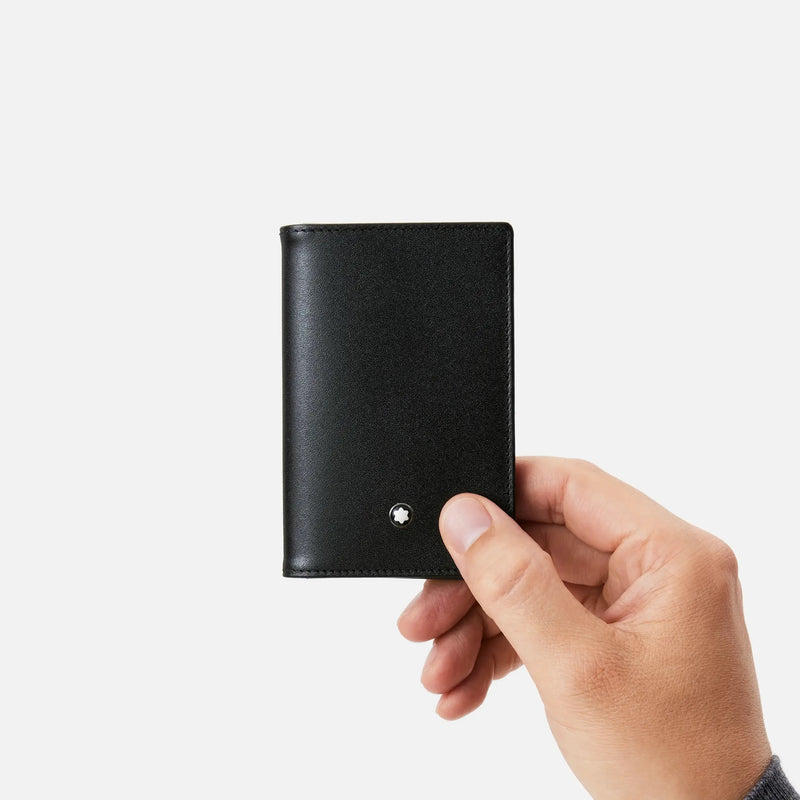 Montblanc Meisterstück Business Card Holder in Black in Hand