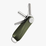 Orbitkey Active Key Organizer in Hunter Green with keys