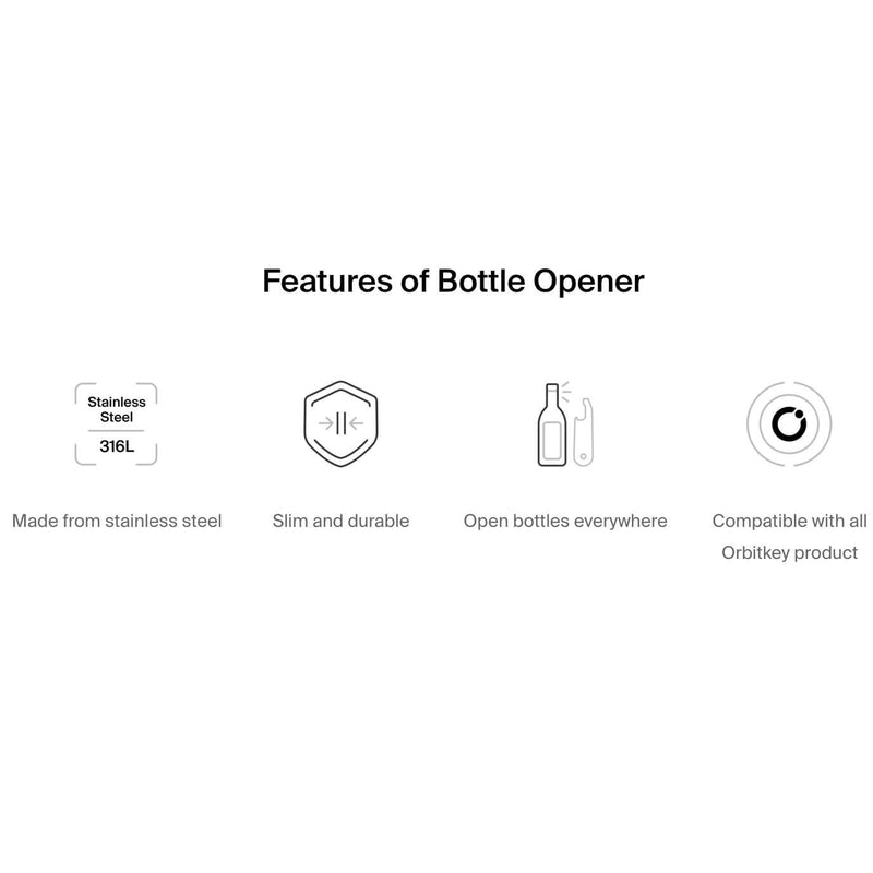 Orbitkey Add-On Accessories Bottle Opener info