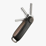 Orbitkey Leather Key Organizer in Black keys out