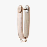 Orbitkey Leather Key Organizer in Blush side view