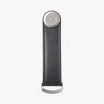 Orbitkey Leather Key Organizer in Charcoal front view