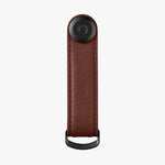 Orbitkey Saffiano Leather Key Organizer in Dark Cherry front view