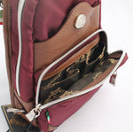 Orobianco Giacomix Sling Bag in colour Wine - Forero's Bags and Luggage Vancouver Richmond