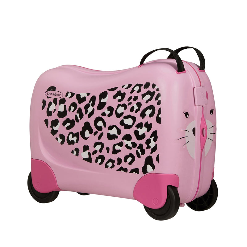 Side of leopard Samsonite Dream Rider suitcase