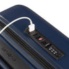 USB port of navy Samsonite Stackd Spinner Carry-on Expandable