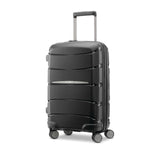 Front of midnight black Samsonite Outline Pro Spinner Carry-On