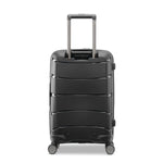 Back of midnight black Samsonite Outline Pro Spinner Carry-On